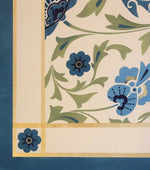 Load image into Gallery viewer, Close up of corner of All-Over-Floral Floorcloth #8.