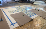 Load image into Gallery viewer, Production photo - All-Over-Floral Floorcloth #8.