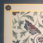 Load image into Gallery viewer, Close up of a corner of All-Over-Floral Floorcloth #9.