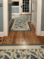 Load image into Gallery viewer, In-Situ image of All-Over-Floral Floorcloth #9.