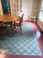 Load image into Gallery viewer, Another in-site image of Grace Floorcloth #6.