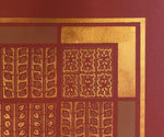 Load image into Gallery viewer, Close up of corner of Autumn Leaves Floorcloth #8.