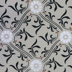 Load image into Gallery viewer, Close up of Beaux Arts Floorcloth #2 motifs.