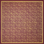 Load image into Gallery viewer, The full image of this square floorcloth which has an all-over chintz design.