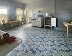 Load image into Gallery viewer, Third in-situ photo of Chambers House Floorcloth #1.