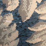 Load image into Gallery viewer, Close up of the seam in this floorcloth, which was necessary to create the 13' width required.  Chambers House Floorcloth #1.