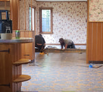 Load image into Gallery viewer, Chambers House Floorcloth #2 - intstallation image #3.