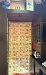 Load image into Gallery viewer, In-Situ image of Chintz FLoorlcoth #6, aerial view.