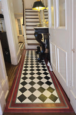 Load image into Gallery viewer, In-Situ image of Diamond Floorcloth #1.