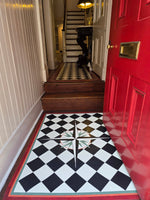 Load image into Gallery viewer, In-Situ image of Diamond Floorcloth #2.