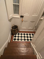 Load image into Gallery viewer, In-Situ image of Diamond Floorcloth #4.
