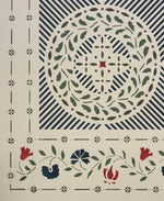Load image into Gallery viewer, Close up of corner and main motif - Edward Durant Floorcloth #2.