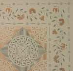 Load image into Gallery viewer, Close up of corner of Edward Durant Floorcloth #4.