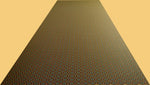 Load image into Gallery viewer, The full image of Field House Floorcloth #3 measuring 10.5' x 37', prior to being cut down for installation.