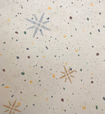 Load image into Gallery viewer, Close up of background and motifs, Galaxy Floorcloth #1.