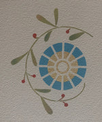 Load image into Gallery viewer, Clsoe up of floral motif - Graves Floorcloth #5.