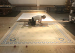Load image into Gallery viewer, Graves Floorcloth #5 - production photo 4.