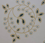 Load image into Gallery viewer, Close up of one circle motif - Graves Circles & Scrolls Floorcloth #4.