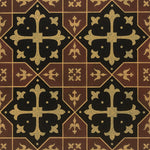 Load image into Gallery viewer, Close up of Hay House Floorcloth #6 corner.