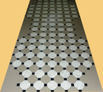 Load image into Gallery viewer, Hamilton Grange Back Entry Floorcloth based on a John Carwitham design.