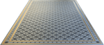 Load image into Gallery viewer, Full image of Humphries Floorcloth #2, sized at 15' 10" x 28'.