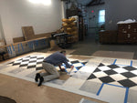 Load image into Gallery viewer, Production image 1 - John Jay Homestead Floorcloth #5.
