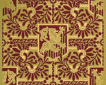 Load image into Gallery viewer, The source image for the Lion & Shield Floorcloth Series. Based on wallpaper produced by the A.W.P.M. A., circa 1886.