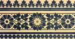 Load image into Gallery viewer, Close up of border motif, Maple Leaf Floorcloth #3.