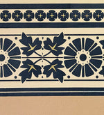 Load image into Gallery viewer, Close up of corner of Maple Leaf Floorcloth #4.