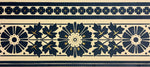Load image into Gallery viewer, Close up of border motif, Maple Leaf Floorcloth #4.