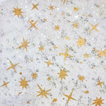 Load image into Gallery viewer, Close up of motifs, Milky Way Floorcloth #2.