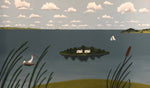 Load image into Gallery viewer, Full image of Rufus Porter Floorcloth #1.