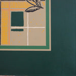 Load image into Gallery viewer, Close up of a corner of Signoleum Floorcloth #1.
