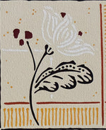 Load image into Gallery viewer, A close up of the third of five floral motifs in Signoleum Floorcloth #2.