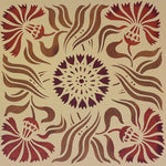 Load image into Gallery viewer, Close-up of thistle tile motif.