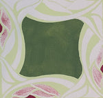 Load image into Gallery viewer, Close-up Image of Wunderlich Floorcloth #8 center motif #2.