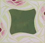 Load image into Gallery viewer, Close-up Image of Wunderlich Floorcloth #8 center motif #1.