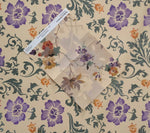 Load image into Gallery viewer, Bradbury & Bradbury wallpaper that inspired the palette for Wild Roses Floorcloth #5.