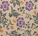 Load image into Gallery viewer, Close up of motifs - Wild Roses Floorcloth #5.