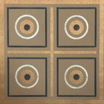 Load image into Gallery viewer, A close-up of one of the motifs making up the Xs & Os pattern.