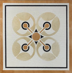 Load image into Gallery viewer, Close up of X motif - Xs & Os Floorcloth #5.