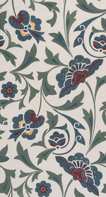 Load image into Gallery viewer, A full repeat of the All-Over-Floral pattern from All-Over-Floral Floorcloth #7.