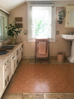 Load image into Gallery viewer, An in-situ image of Grace Floorcloth #1.