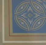 Load image into Gallery viewer, A close up of the corner of Grace Floorcloth #3.