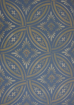 Load image into Gallery viewer, A close up of the interlocking circle pattern for Grace Floorcloth #3.