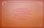 Load image into Gallery viewer, The full image of Autumn Leaves Floorcloth #1, based on a Axminster Carpet design, c.1910.