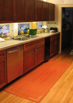 Load image into Gallery viewer, An in-situ image of Autumn Leaves Floorcloth #4.