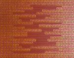 Load image into Gallery viewer, Close up of center motifs, Autumn Leaves Floorcloth #7.