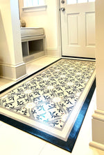 Load image into Gallery viewer, In-situ image of Beaux Arts #2 floorcloth.