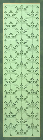 Load image into Gallery viewer, The full image for Bungalow Branches Floorcloth #1 based on a wallpaper pattern